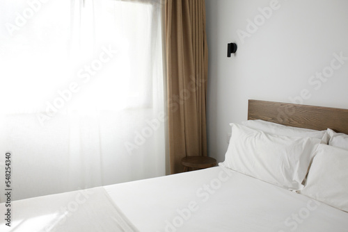 Interior of modern hotel room