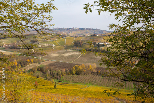 Langhe  CN   Italy - November 19  2022  Langhe landscape in autumn  Langhe   Piedmont  Italy.