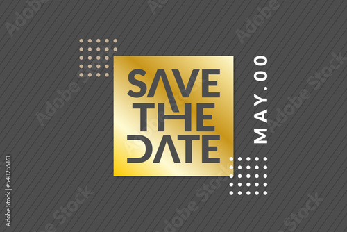 event save the date layout luxury