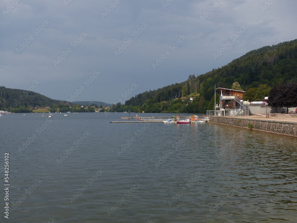 Gerardmer - August 2020 : Visit of the city of Gerardmer - Tour of the beautiful lake in the middle of the Vosges mountains with an August sunset	
