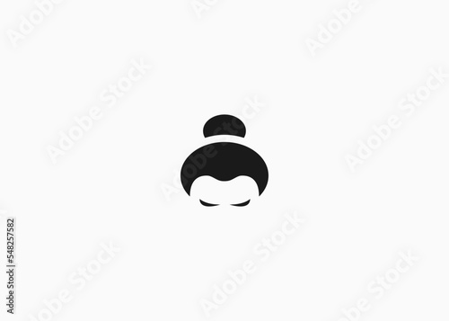 sumo logo design vector illustration template
