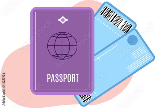 Booking hostel for young people, reservation seats air ticket for travel Isolated on white, design, flat style vector illustration