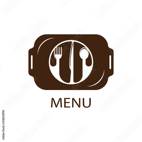 restaurant menu logo or symbol
