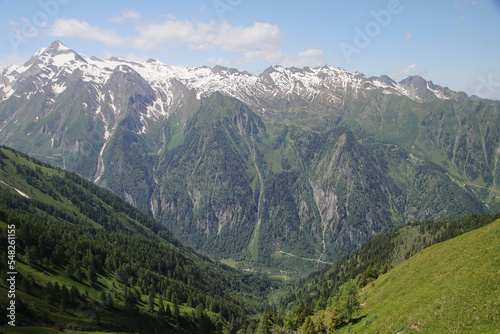 The view from Imbachhorn mountain to Zell am See valley, Austria  © nastyakamysheva