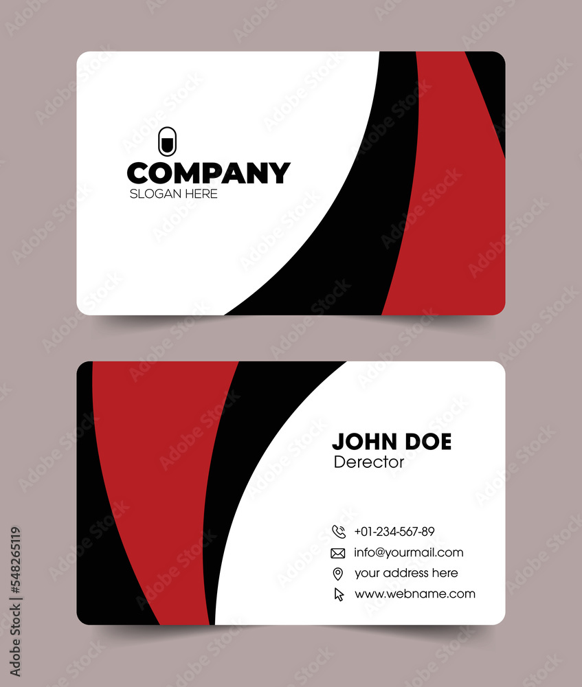 Fototapeta premium Modern creative business card template