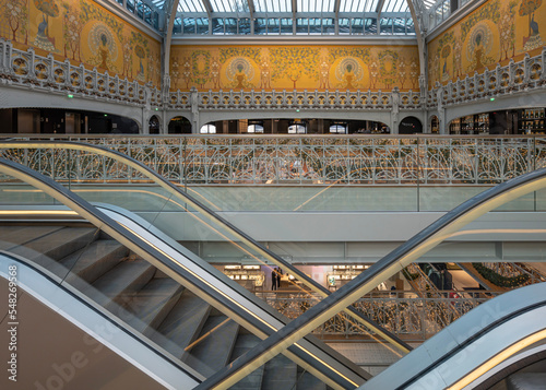 Photography Paris, France - 11 22 2022: La Samaritaine department store