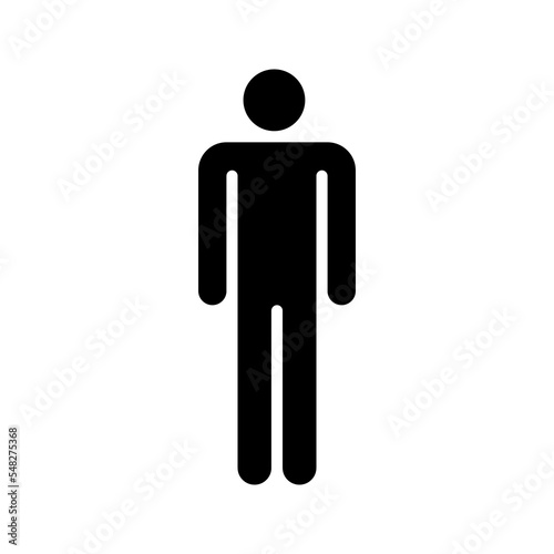 Male icon. sign for mobile concept and web design. vector illustration