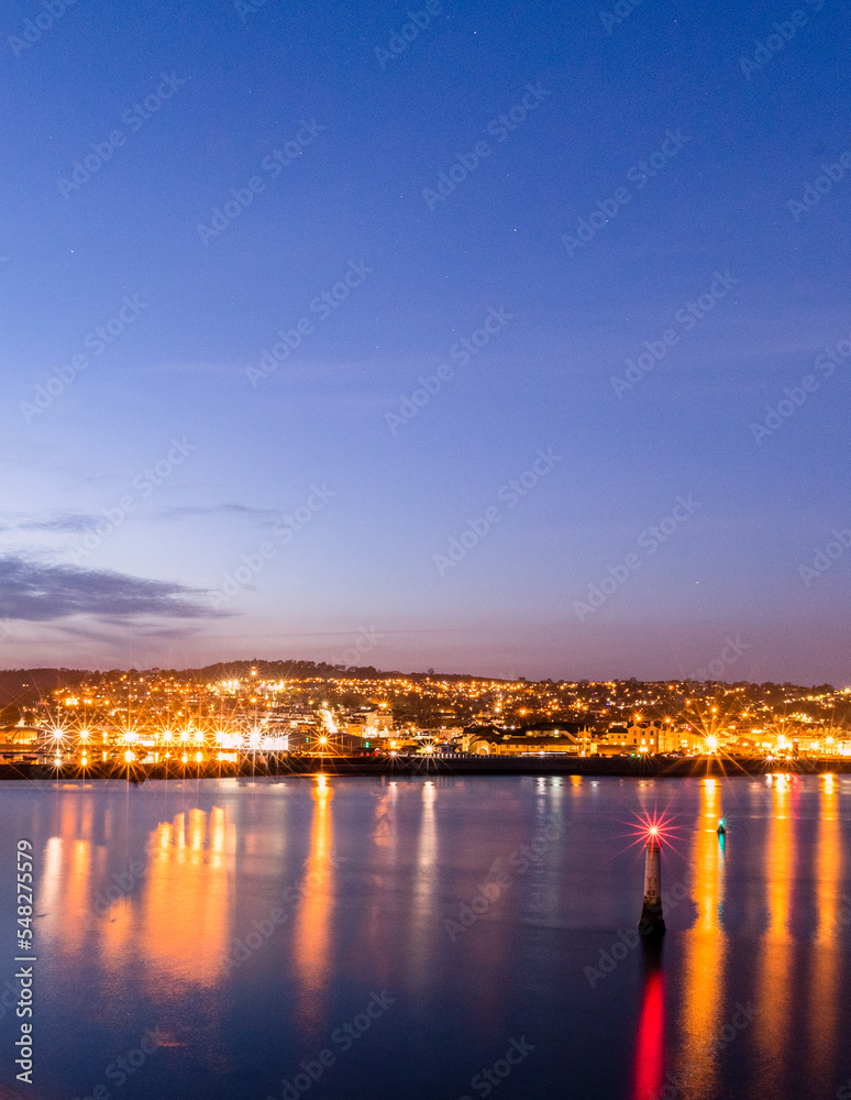 Teignmouth From The Ness In Shaldon At Night