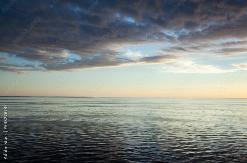 Gulf of Riga Sunset Clouds