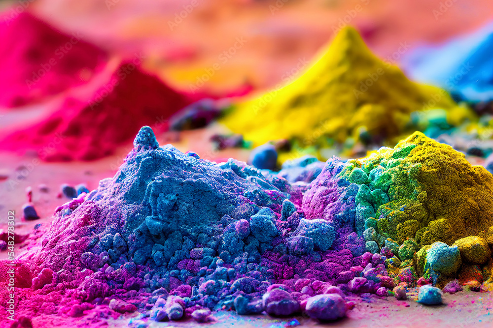 Holi Powder Used, Holi Festivals Powder Color