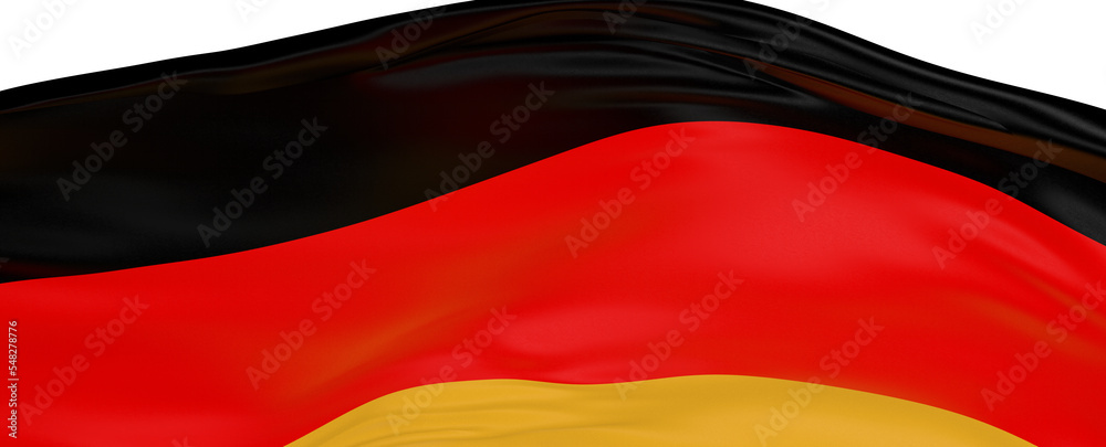 Naklejka premium 3D illustration of germany flag