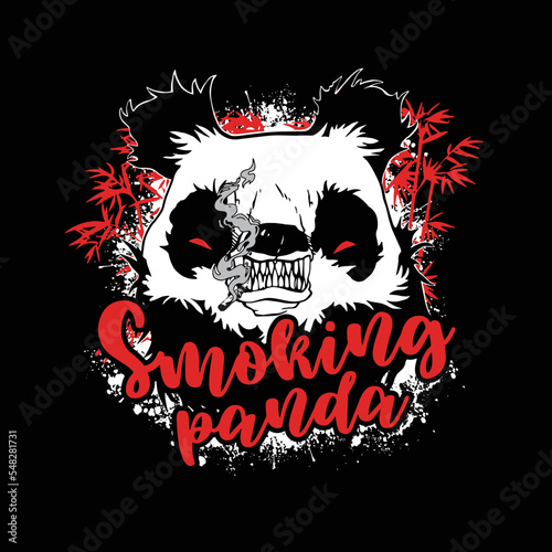 Wallpaper Mural Dangerous smoking panda Torontodigital.ca