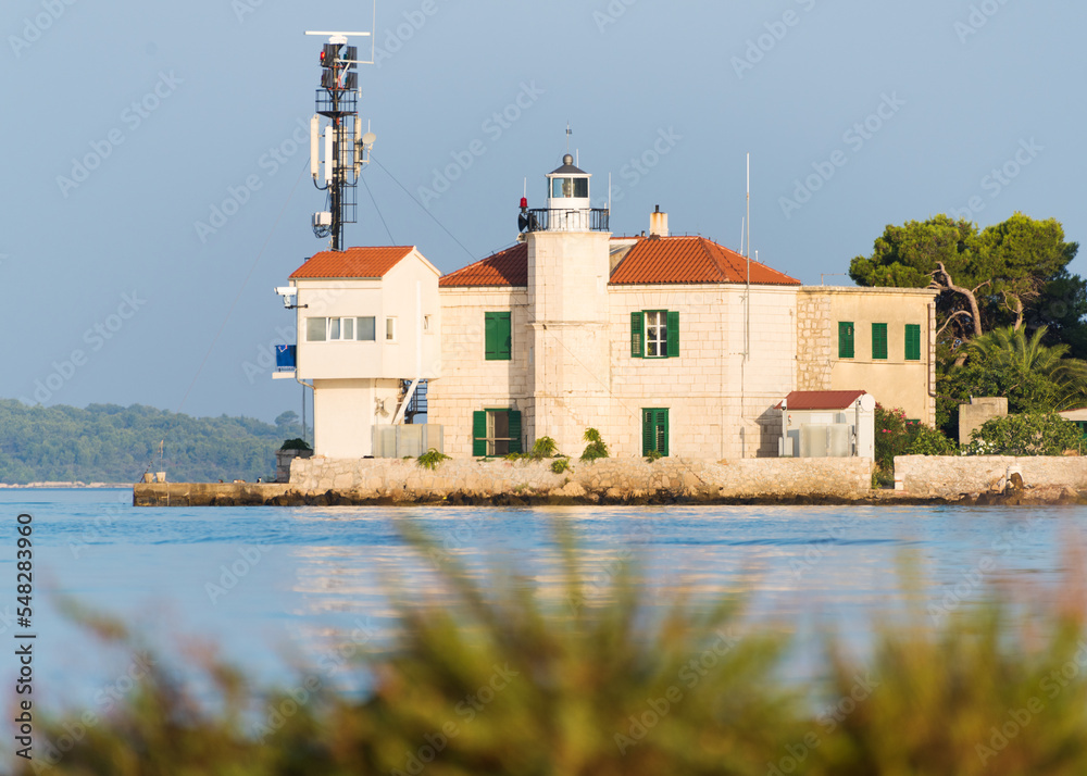  Lighthouse at Sveti Ante channel in Sibenik, Croatia