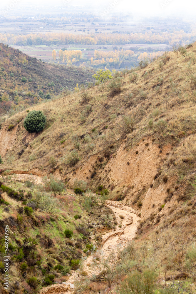 valley eroded, over the centuries, between the provinces of guadalara and madrid in spain, called las carcavas valley eroded, over the centuries, between the provinces of guadalara and madrid in spain, called las carcavas