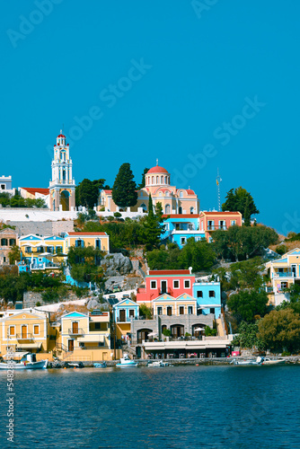 Beautiful view of Symi, Greece