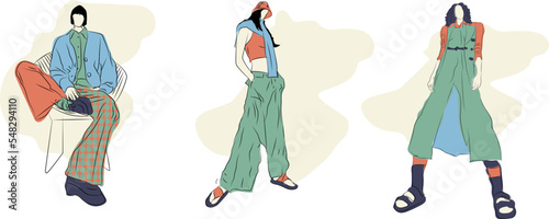 Vector fashion Illustration 