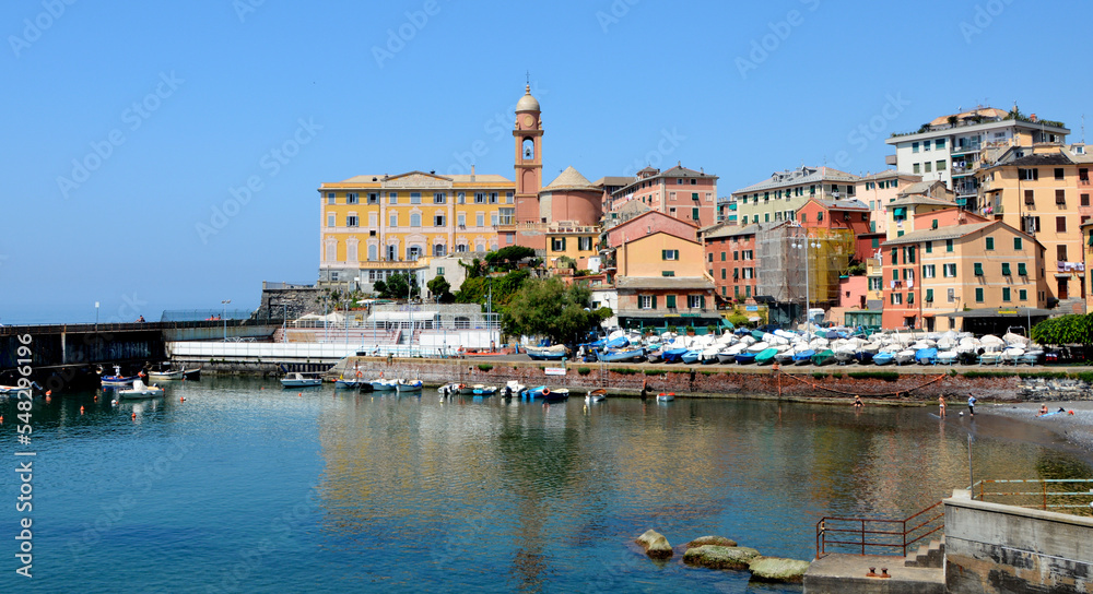 Il borgo di Nervi a Genova, Liguria, Italia.