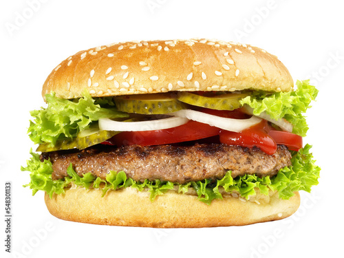 Classic Hamburger - Fast Food PNG