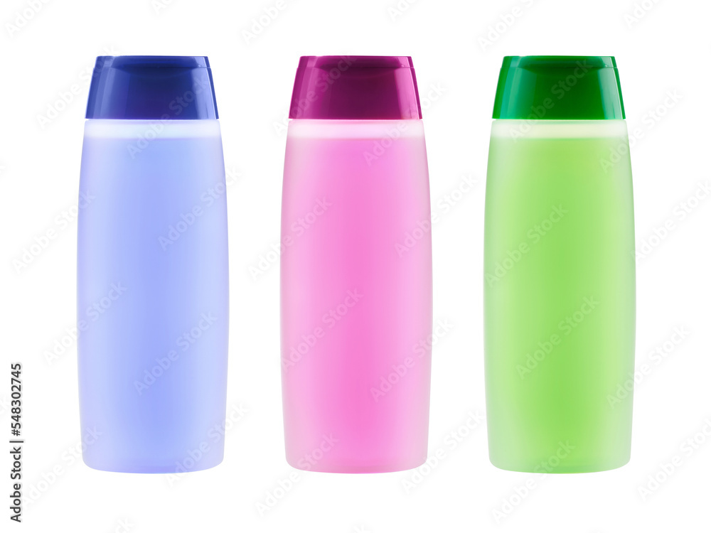 Shampoo bottles isolated Shampoo bottles isolated