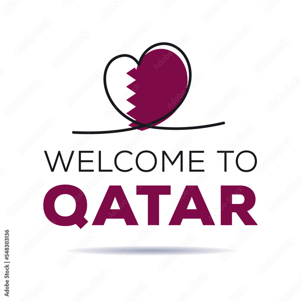 to Qatar, Vector Illustration. Stock Vector Adobe Stock