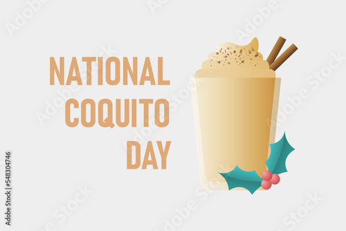 National Coquito Day background. photo