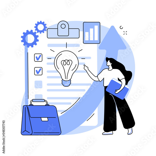 Sales plan for business abstract concept vector illustration.