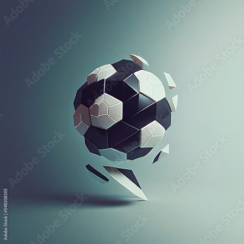 soccer ball geometryc abstract  photo