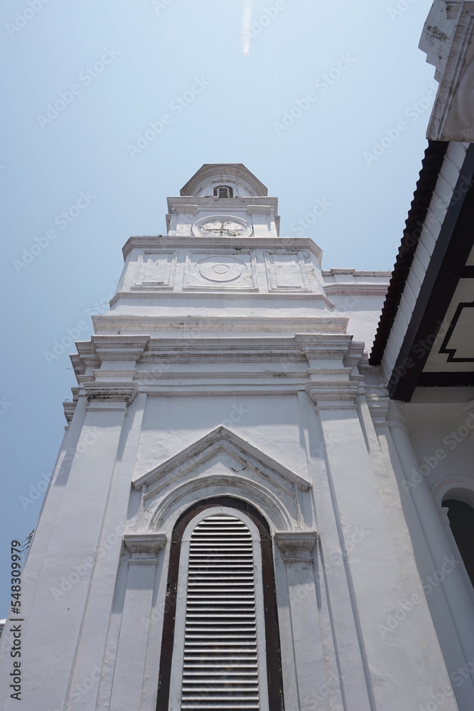 Semarang, Indonesia-Nov 9, 2019: European-style architectural atmosphere in the old city of Semarang.