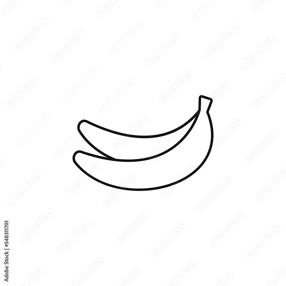 Banana icon for web, computer and mobile app Banana icon for web, computer and mobile app