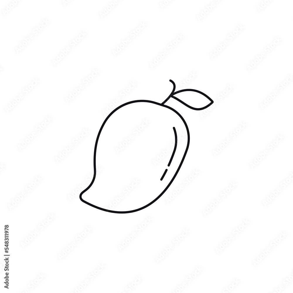 Mango Icon On Trendy Design. Mango Icon On Trendy Design.