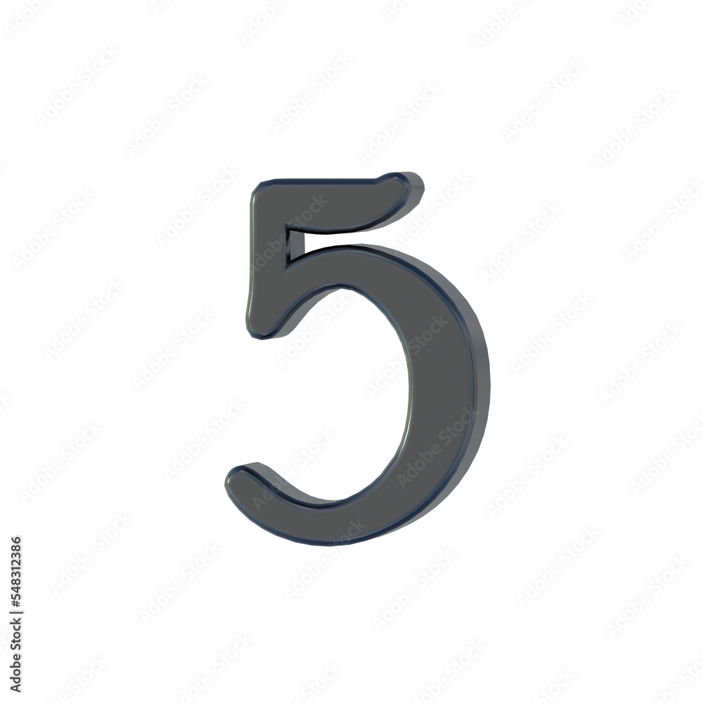 Fototapeta premium 3D CG 立体 数字 透過PNG