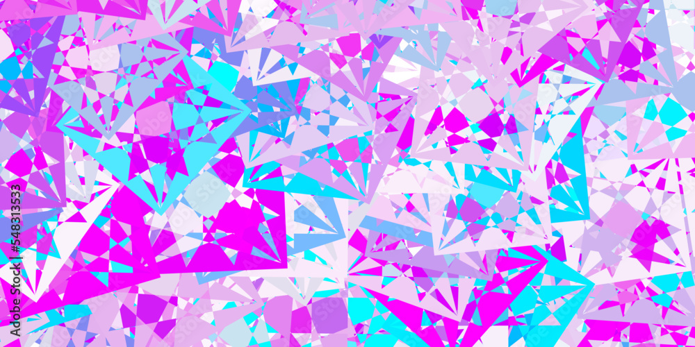 Light Pink, Blue vector layout with triangle forms. Light Pink, Blue vector layout with triangle forms.