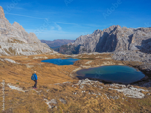 Bergseen vor der Drei Zinnen Hütte - Dolomiten