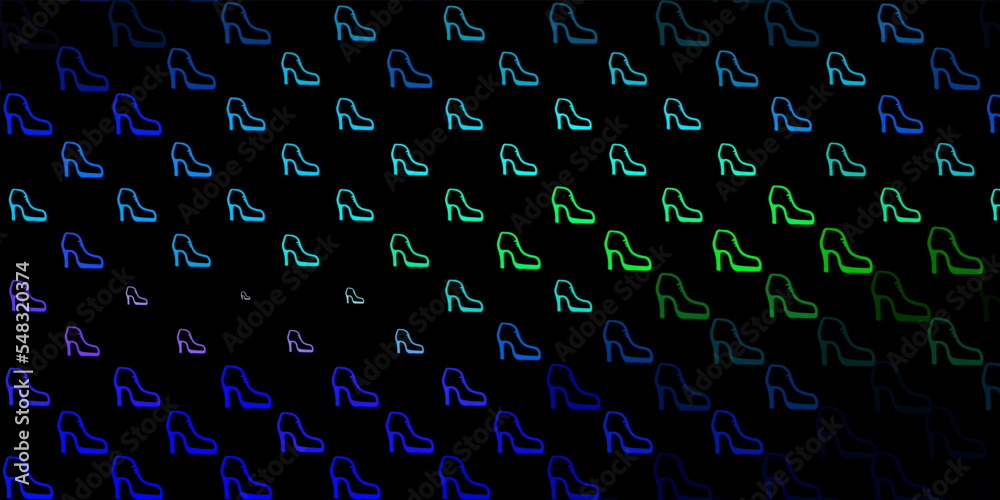Dark blue, green vector pattern with feminism elements. Dark blue, green vector pattern with feminism elements.