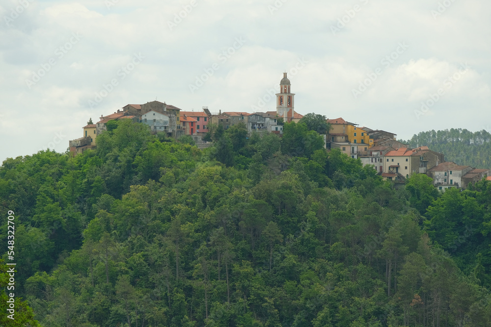 Il vilaggio di L'Ago nel comune di Borghetto Vara in provincia di La Spezia, Liguria, Italia.