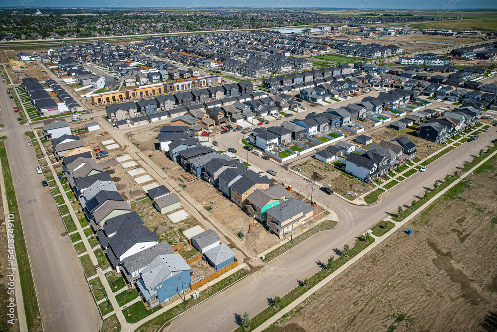 Arial of Saskatoon's newest neighborhood Brighton Arial of Saskatoon's newest neighborhood Brighton