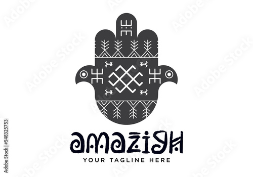 Amazigh logo design, Tifinagh symbol, berber letter drawing, African symbol,