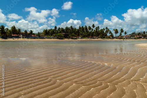 São Bento, Japaratinga beach horizon at Alagoas, Brazil photo