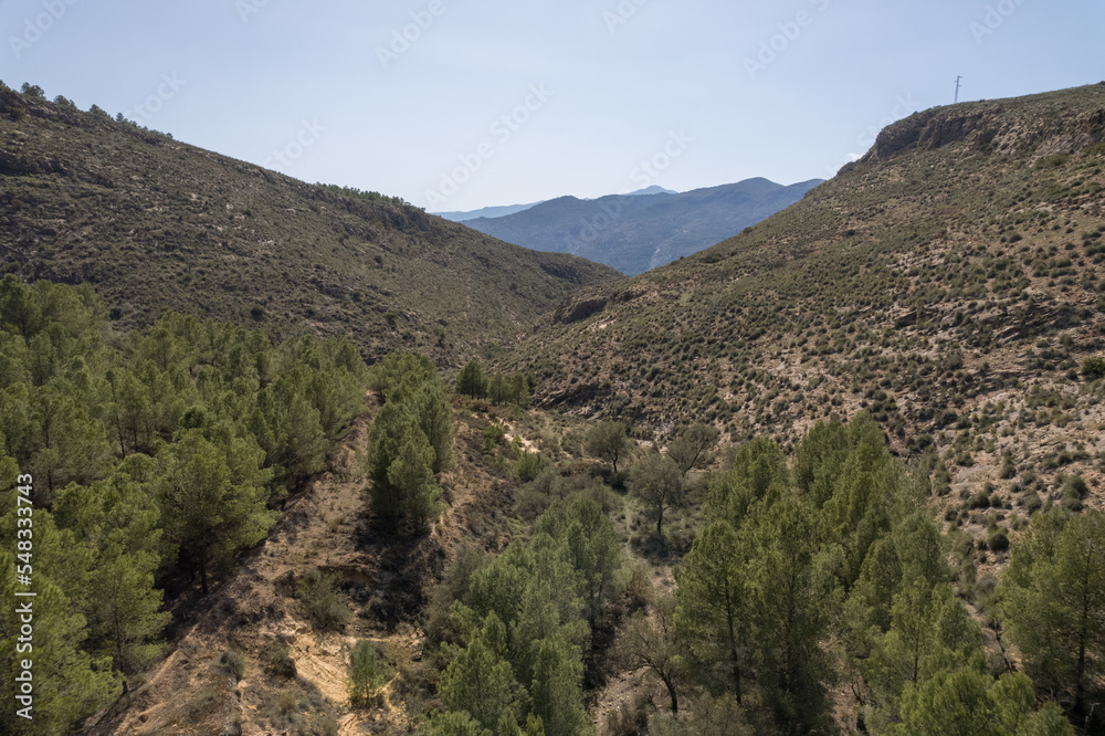 mountainous landscape in the south of spain