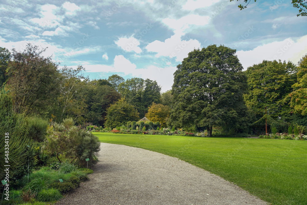 Botanical garden in Augsburg Bavaria