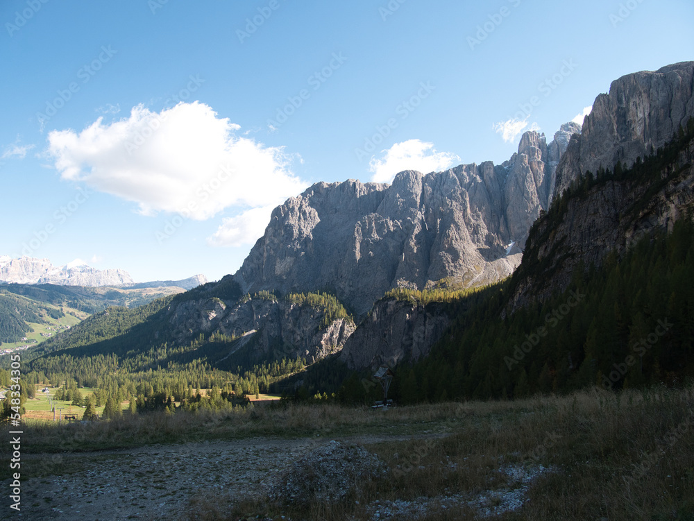 Panoramic views in the area of Corvara, South Tyrol, Dolomites, Italy Panoramic views in the area of Corvara, South Tyrol, Dolomites, Italy