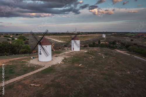 Windmills. These iconic towers over their skylines of la Mancha. 
