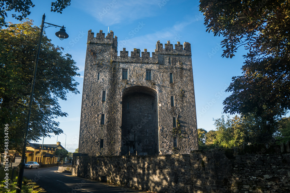 The historical Bunratty Castle at County Clare, Ireland