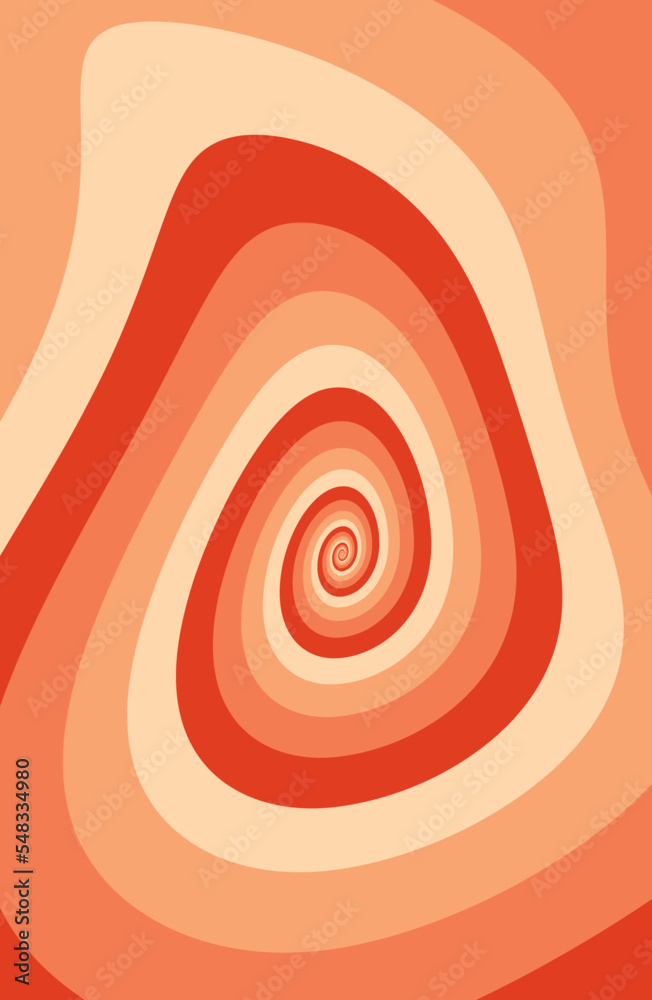 Artistic spiral shape. Vector drawing Artistic spiral shape. Vector drawing
