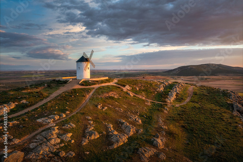 Windmills. These iconic towers over their skylines of la Mancha. 
