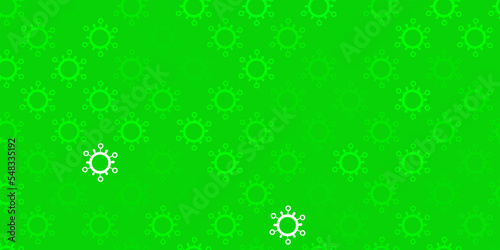 Dark green vector texture with disease symbols.