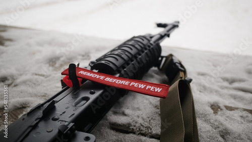 chamber security flag remove before to pew pew