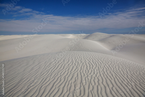 White sand dunes