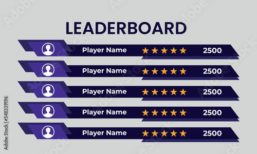 leaderboard ranking template, leaderboard vector design