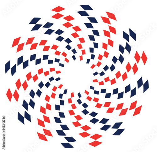 espiral abstract background with circles
